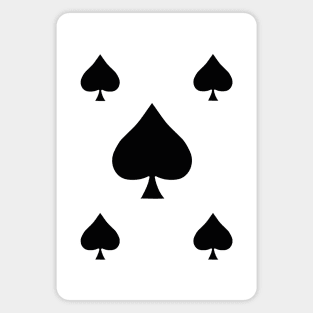 Pikes Spades Suit Playing Card Symbol Magnet